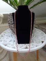 Wunderschöne rot / weiße Perlenkette Halskette endlos 82 cm Schleswig-Holstein - Henstedt-Ulzburg Vorschau