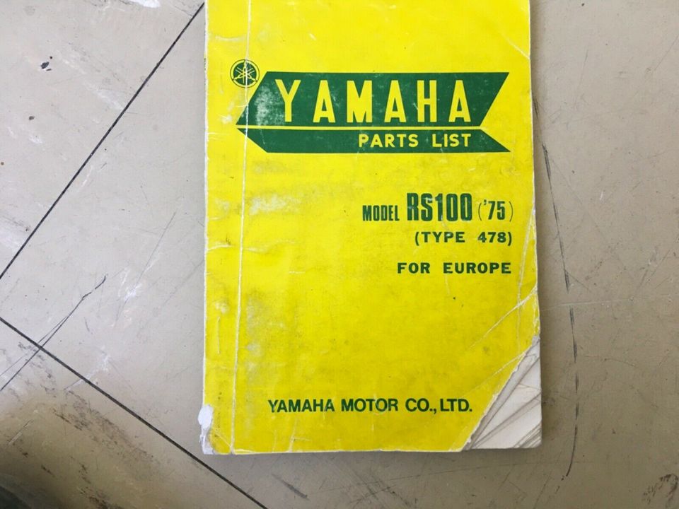 Ersatzteileliste Yamaha RS 100 45€ in Bad Abbach