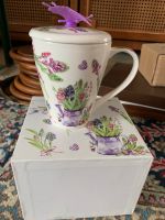 Tasse mit Deckel tolles Blumendekor West - Sossenheim Vorschau