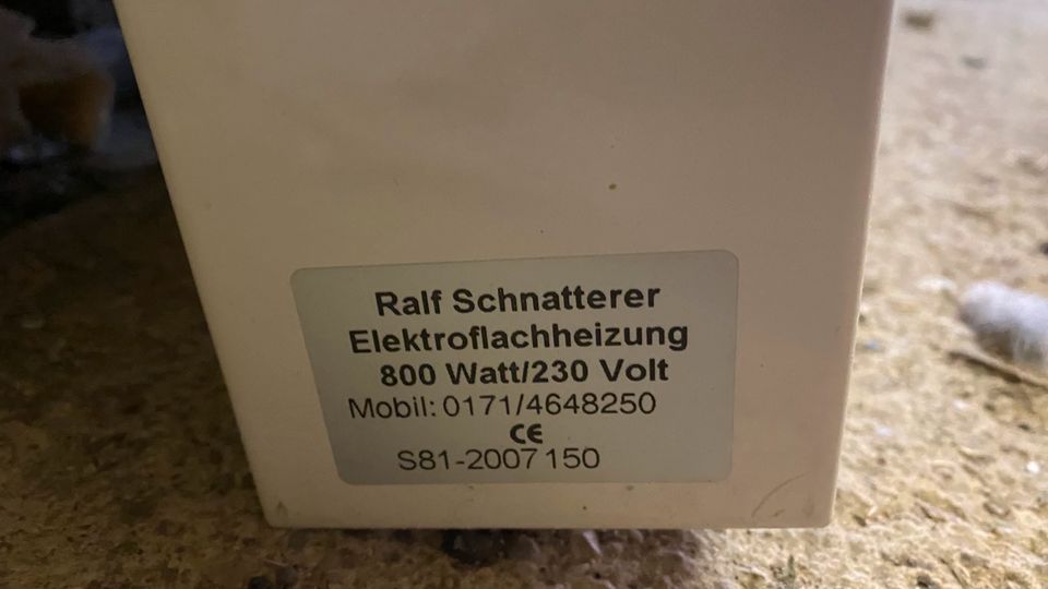 Elektroheizung 1200W 2000W 2500W in Großbrembach