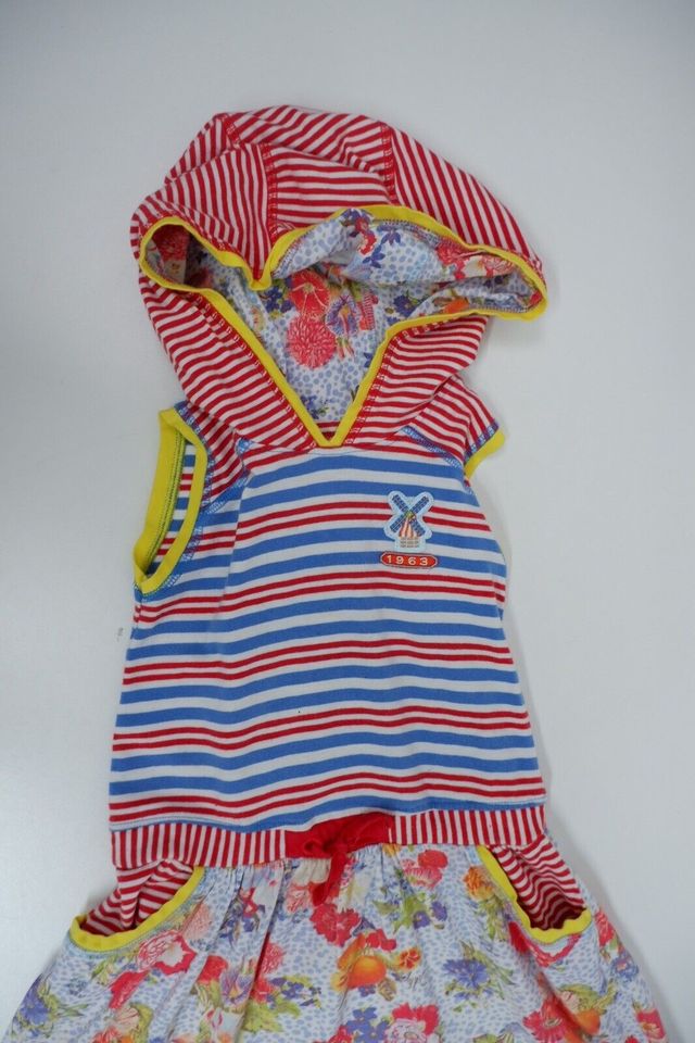 NEU! Oilily Sweatkleid Kleid Kaputze farbenfroh 134 + Mini Boden in Rott