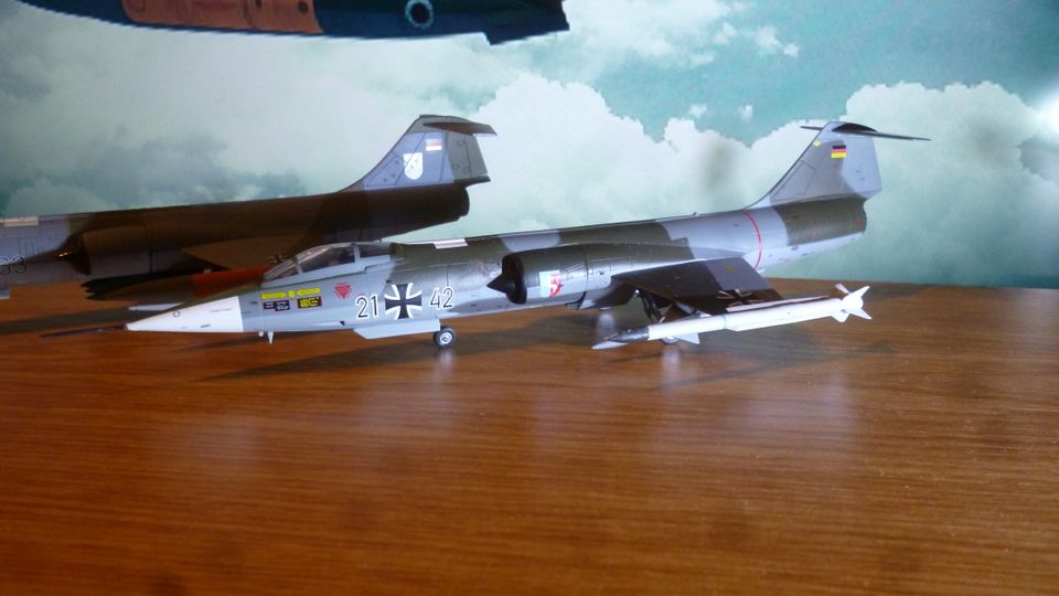 1:72  2x Fertigmodell - SET / Lockheed F-104G in Velbert
