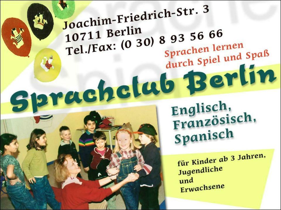 Sprachkurse auf Französisch für Kinder ab 4 J. & Ferienprogramm in Berlin