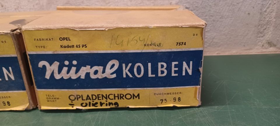 Opel Kadett B 11N 1100 45 PS Kolben bis Bj.71 NOS in Lindewitt