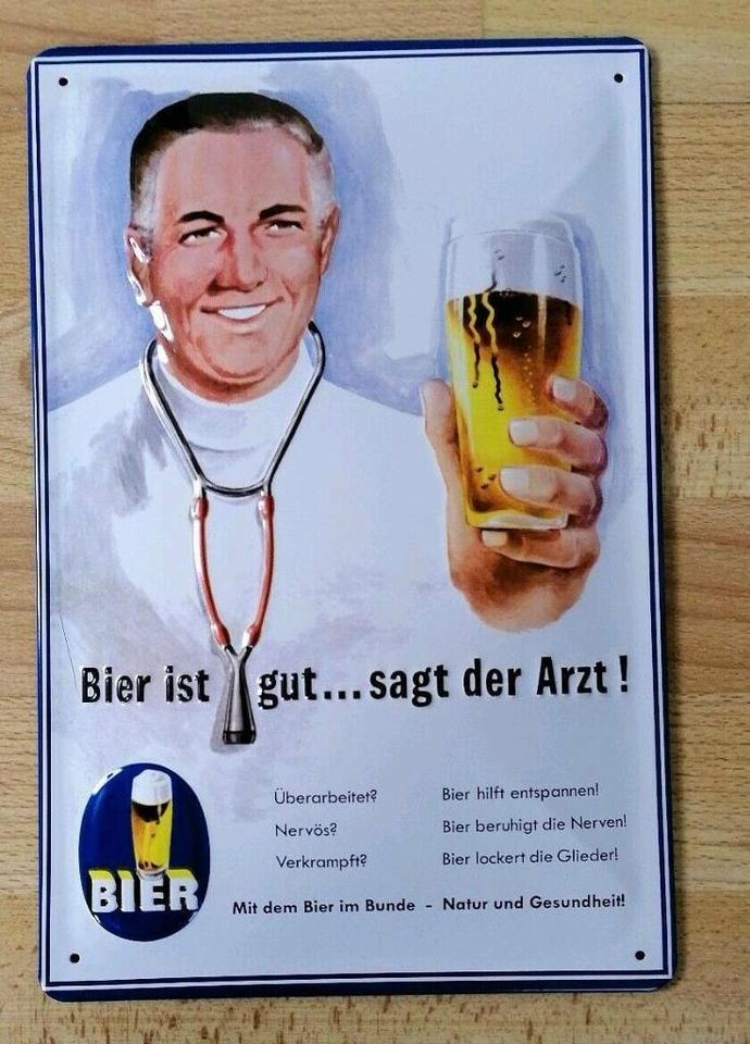 Bier Spruch Lustig Blechschild Bierschild Party Bar Lounge #1362 in Bielefeld