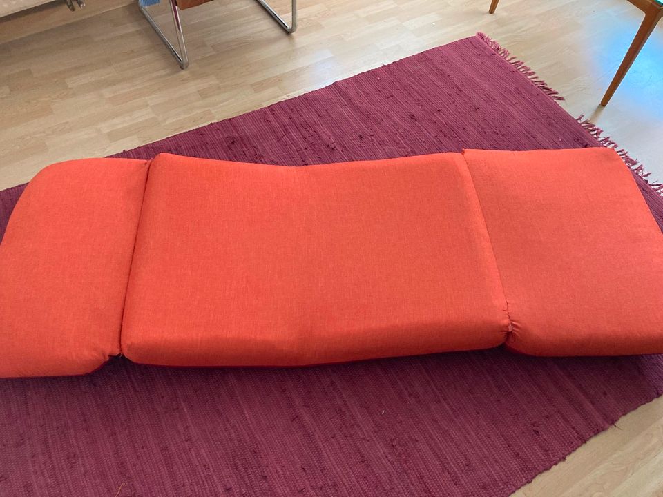 verstellbarer lounge-schlafsessel, fairworked! rot/orange in Weilheim
