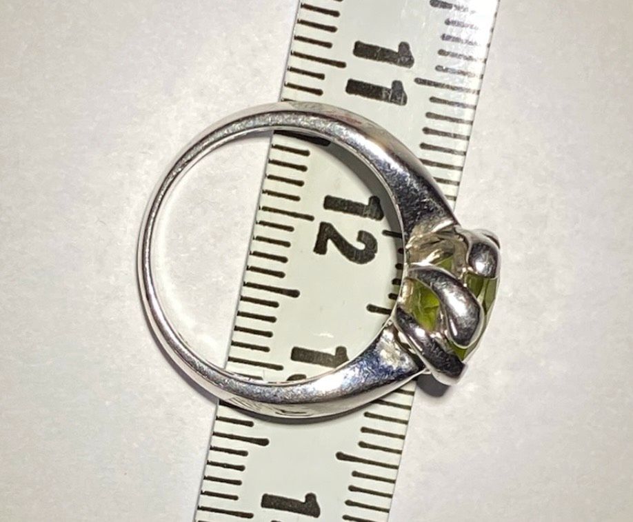 Ring 925 Sterling Silber Olivin Peridot Stein groß Solitär 16 mm in Timmendorfer Strand 