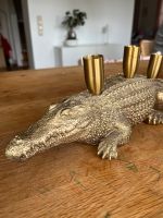 Kerzenständer Deko Krokodil Gold Bayern - Brannenburg Vorschau