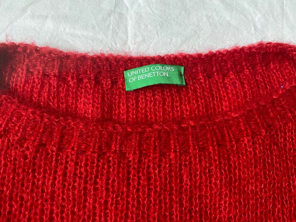 Benetton Roter Pullover Wolle in Köln