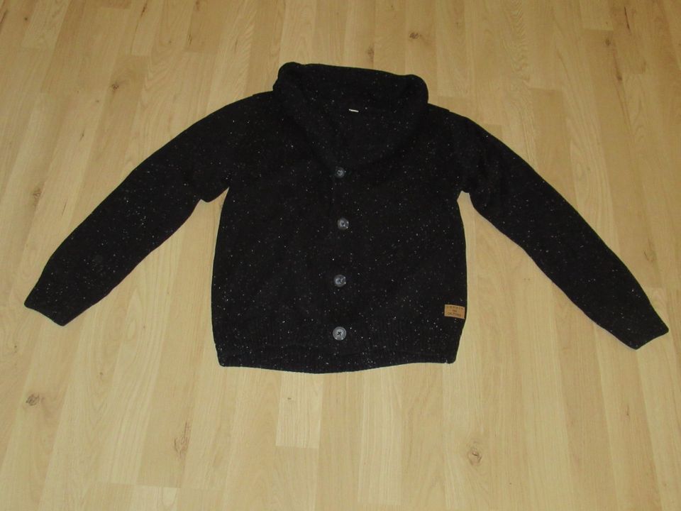 Strickjacke Esprit Gr. 164 blau schwarz in Bielefeld