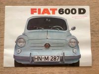 FIAT 600 D Prospekt 1960‘er Jahre Niedersachsen - Seevetal Vorschau