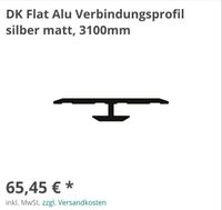 DK Flat Alu Verbindungsprofil silber matt, 3100mm Brandenburg - Königs Wusterhausen Vorschau