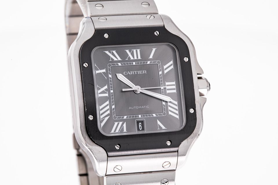 Cartier Santos 40 Grau Zfb. Stahl WSSA0037 in Hannover