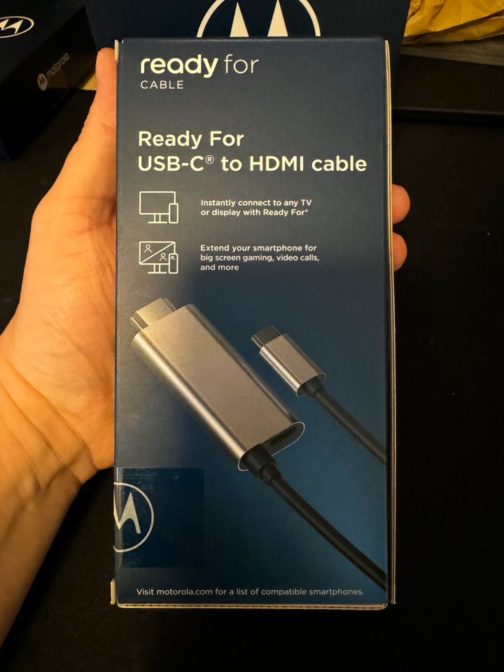 Motorola Ready for Dock und USB-C to HDMI Kabel NEU in Nürtingen