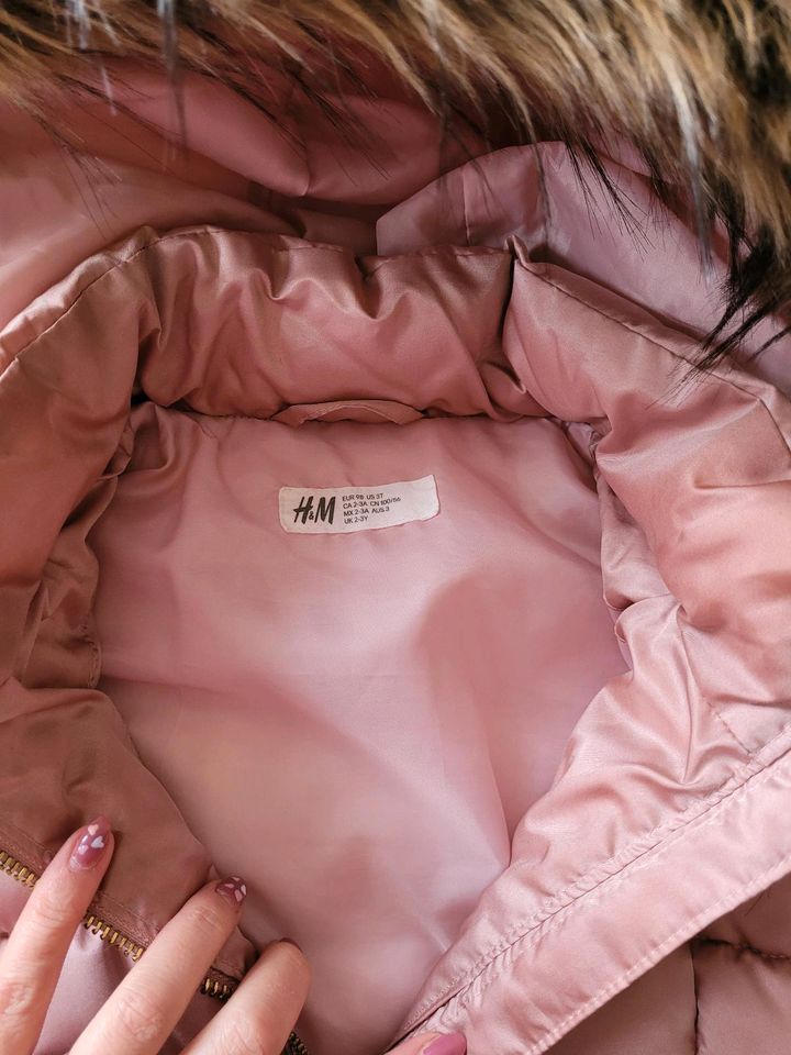 Mantel Jacke h&m 98 rosa Fell in Bochum