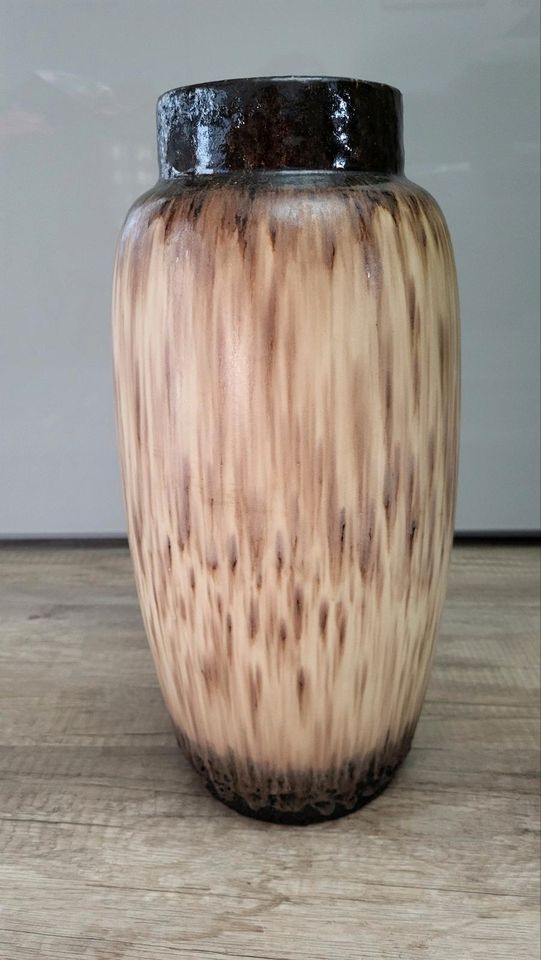 Scheurich Keramik Vase W.Germany creme/braun in Oppenau