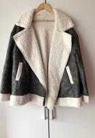 Moderne Kuschelige Biker Teddy Jacke Leder Jacke Oversized Essen - Essen-Katernberg Vorschau