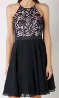 Jake s Coktail Kleid Mesh Chiffon dunkelblau Pailletten Stickerei Dortmund - Hörde Vorschau
