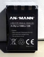 Ansmann A-Oly(OLYMPUS) Li-10B / Li-12B Akku,3.7Volt,1050 mAh min. Baden-Württemberg - Reutlingen Vorschau