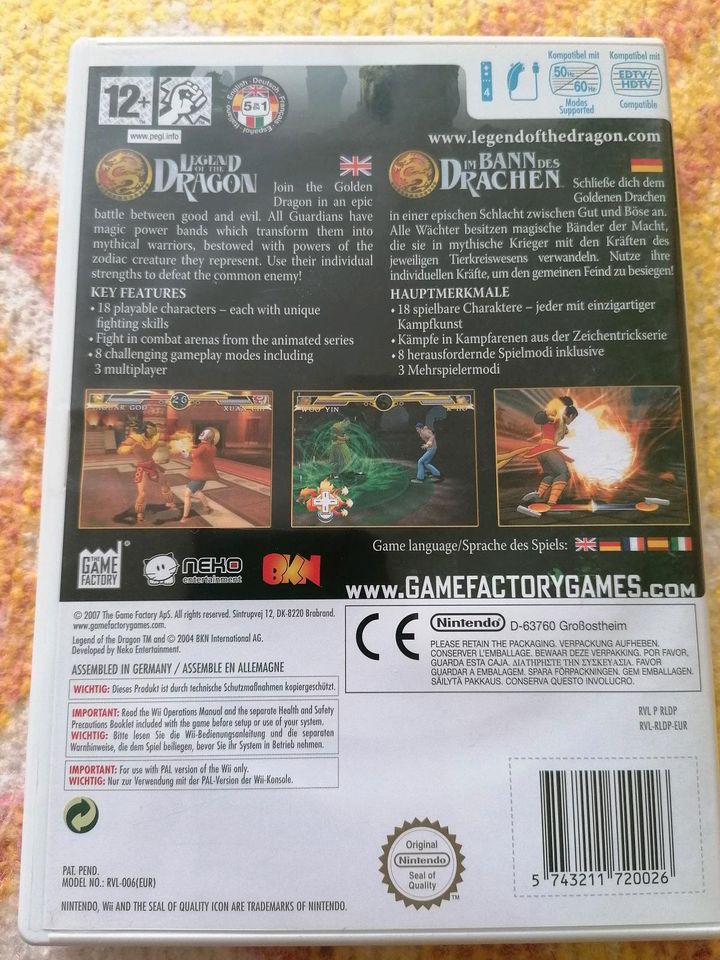 Wii Spiel Legend of the Dragon in Rammenau