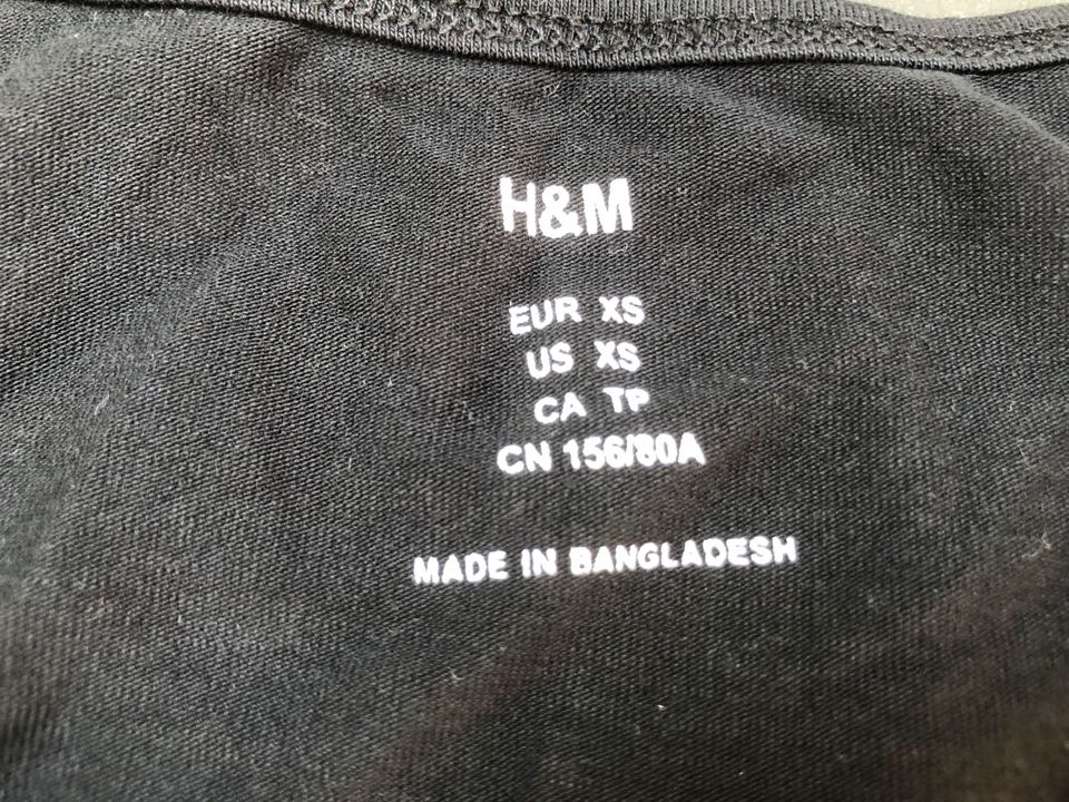 ➕TOP➕ Minikleid Kleid Stretch schwarz bodycon H&M XS 34 in Metzingen