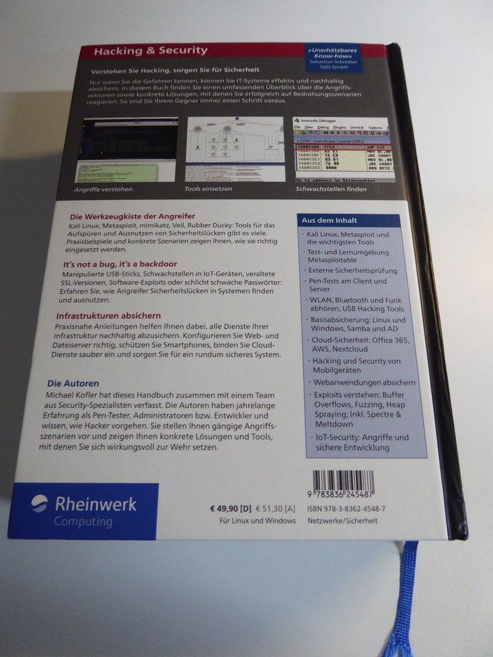 Fachbuch "Hacking & Security" von Michael Kofler in Fürstenwalde (Spree)