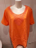 Ungetragenes Shirt orangefarben Größe 56/58 mit Spitze Baden-Württemberg - Bretzfeld Vorschau