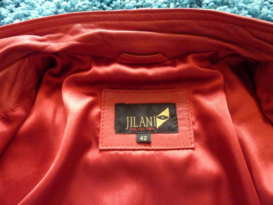 Damen Lederjacke, Biker Style, Jilani Collection, Vintage Rot in Sankt Goar