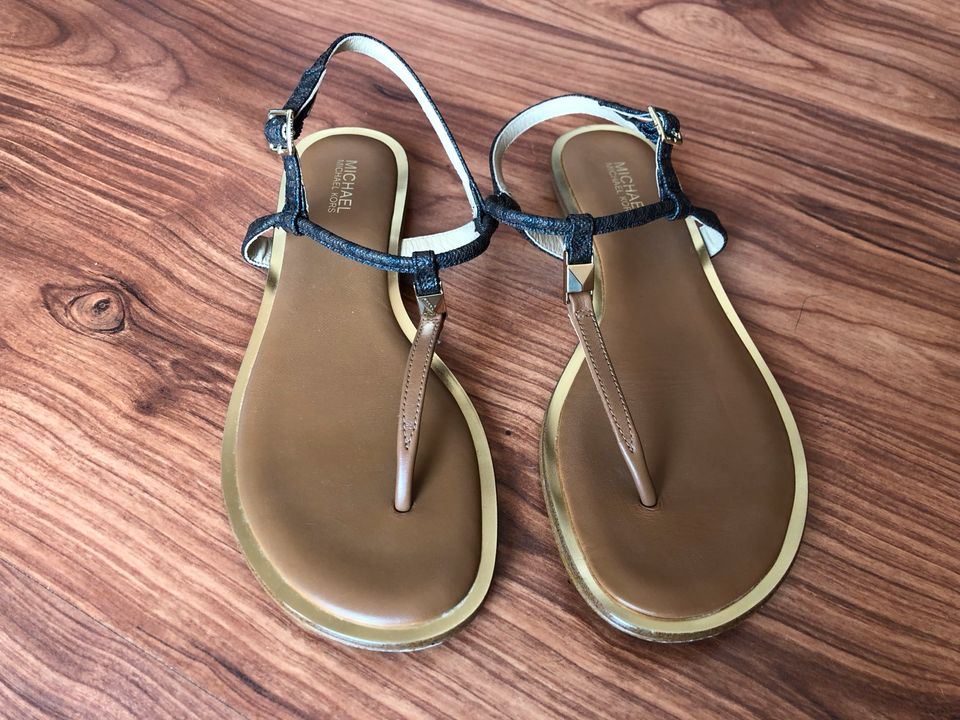 Michael Kors Sandalen Gr. 36 braun-gold in Hamburg