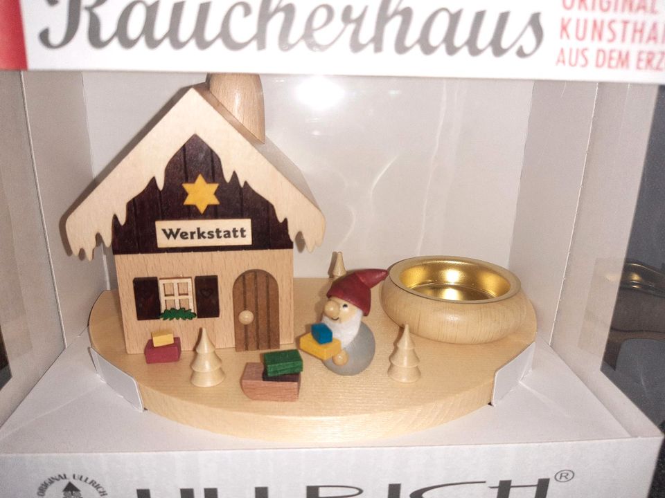 Räucherhaus-Set m.Teelicht/ Räuckerzen Ullrich *NEU* Weihnachten in Dresden