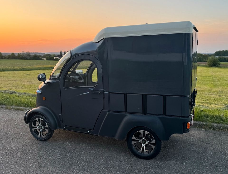 Kabinenroller Elektro E-MAX ,Elektroauto Miniauto 45 km/h Kastenwagen in Dürnau