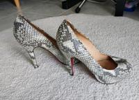 Brushi 36 1/2 Peeptoes Leder Pumps Krokolook Schlange Bayern - Rednitzhembach Vorschau
