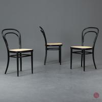 Thonet 214 Wiener Kaffeehausstuhl Bugholz Stuhl Schwarz 1 von 3 Bayern - Würzburg Vorschau