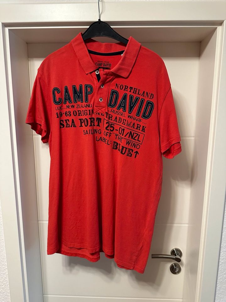 ✴️ 4 x Shirt Camp David Dänemark Old School Herren XL in Marklohe