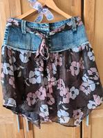 Neu Max &Co Rock Skirt Jeans 46 42 Blumen Blüten rose braun Italy Brandenburg - Calau Vorschau