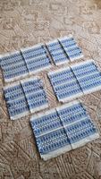 DDR Tischdeckchen, Deckchen, Tischläufer, weiß-blau 5 teilig /Neu Sachsen - Zittau Vorschau