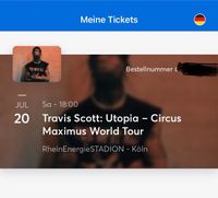 2 Tickets Golden Circle Travis Scott: Utopia World Tour Köln Niedersachsen - Belm Vorschau