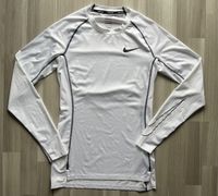 Nike Pro Dri-Fit Shirt langärmelig weiß Gr S für Herren tight fit Bayern - Weiden (Oberpfalz) Vorschau