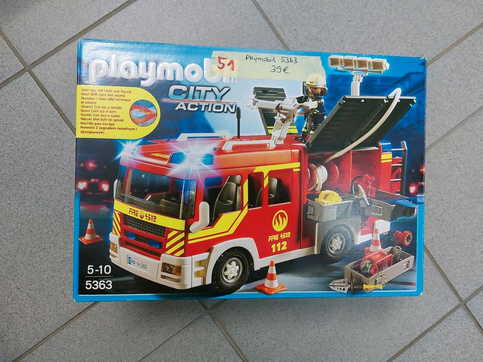 Playmobil 5363 Feuerwehrauto in Finnentrop