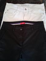 Capri Hosen 2 Stück, Gr. S, schwarz und weiß Hessen - Groß-Umstadt Vorschau