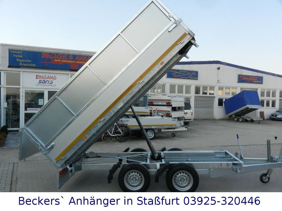 Eduard 3.000kg | elektr. 3-Seitenkipper | 3,30m x 1,80m | Bordwandaufsatz | 3318K in Neundorf