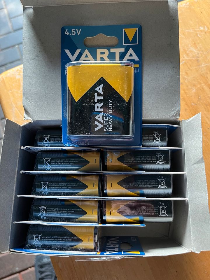 10 x Stück Varta Batterie 3R12 4,5V in Ilsenburg (Harz)