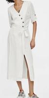 ZARA Sommerkleid zum Knöpfen weiß Gr. XS Brandenburg - Neuhausen/Spree Vorschau
