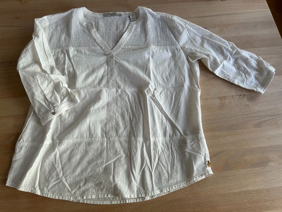 Maison Scotch, Damen-Baumwoll-/Leinenbluse, cremeweiß, Gr. 1/36 in Poxdorf