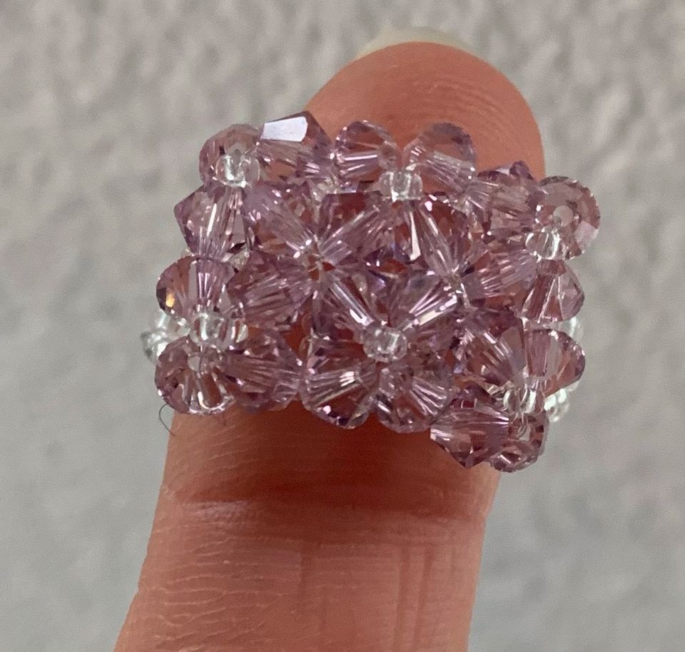 Glitzer Ringe Swarovski Perlen in Korbach