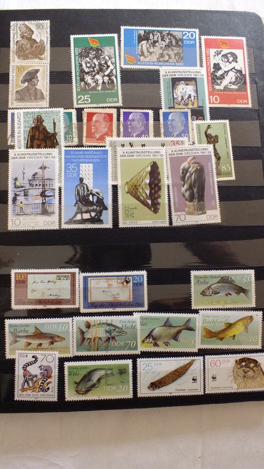 DDR / BRD Briefmarken Sammlung Teil 2 in Samtens