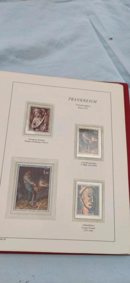 Briefmarken Sammlung Gemälde Europas und UNO Vereinte Nationen in Neunkirchen