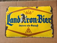 Emailschild Emailleschild Landskron Bier Görlitz Selten Sachsen - Großschweidnitz Vorschau