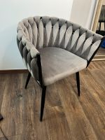 Hochwertiger Stuhl samt, grau Berlin - Neukölln Vorschau