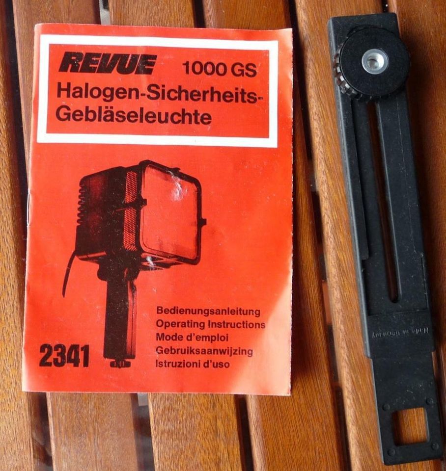 Fotoleuchte Gebläseleuchte Revue 1000 GS + 2 Halogenlampen in Mitterfels